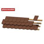 Roof tiles smooth 140pcs in 1:35