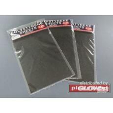 Polystyrene sheets black 0,2