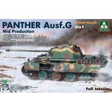 WWII German medium Tank Panther Ausf.G Mid production w/Steel Wheels 2in1