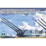 USS MISSOURI BATTLESHIP  MK.7 16\'\'/50 GUN TURRET No.1 in 1:72