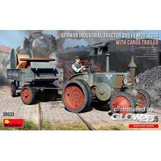 German Industrial Tractor D8511 Mod. 1936 with Cargo Trailer (1 Figure) in 1:35