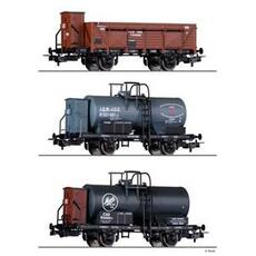 Güterwagenset BDZ, JDZ und CSD