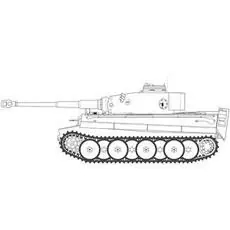 1/35 Tiger-1 , Operation Zitadelle, frühe Version