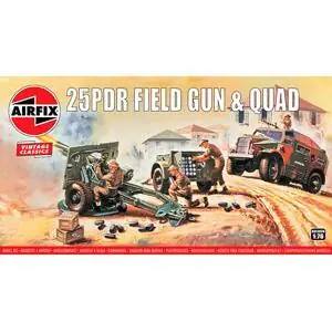 1/76 25pdr Feldgeschütz mit Morris Com. C8 Fat