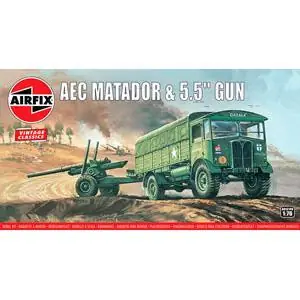 1/76 AEC Matador & 5.5 inch Gun