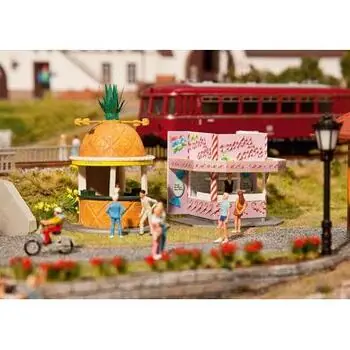 Süßigkeiten- und Fruchtsaftbude