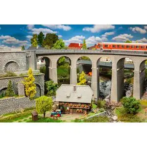 Viadukt-Set, 2-gleisig, gebogen