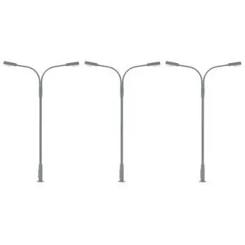 LED-Kofferleuchte, zweiarmig, kaltweiß, 3 Stück