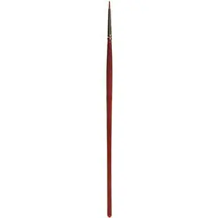 Rundpinsel mit brauner Spitze, synthetisch, Größe 0