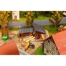 Holzlagerschuppen