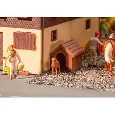 Hundehütte mit Hund