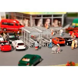 Moderner Einkaufswagen-Unterstand