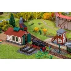 Set Nebenbahnlokschuppen mit Blockstelle