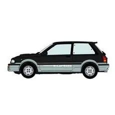 1/24 Toyota Starlet EP 71 Turbo S, middle version