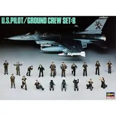 1/48 US-Air-Force Piloten und Bodenpersonal, Set A