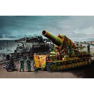 1/35 Mörser Karl 040/041 auf Eisenbahnwagen