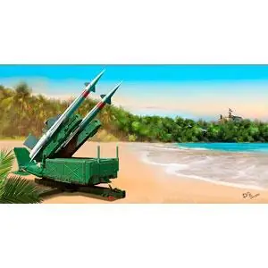 1/35 Raketenrampe mit 5P71 Rakete