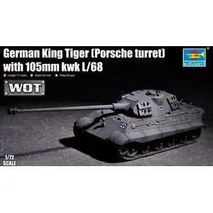 1/72 Königstiger mit 105mm kWHL/68 (Porsche-Turm)