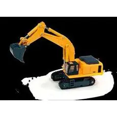 Hydraulik-Bagger, gelb