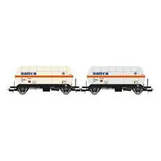 RENFE, 2-tlg. Set 2-achs. Gaskesselwagen Zgkk, Saltra