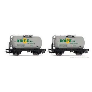 RENFE, 2-tlg. Set 2-achs. Kesselwagen Koipe