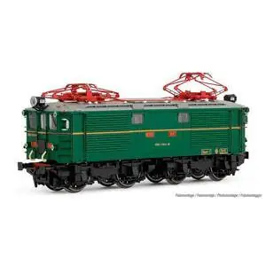 RENFE, Elektrolokomotive Reihe 281 001-8, mit UIC-Markierung und Schneepflug