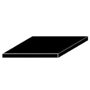 Schwarze Polystyrolplatten, 200x530x1,50 mm, 2 Stück