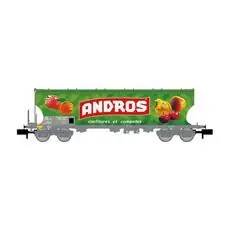 SNCF, vierachsiger rundseitiger Hopper-Wagen, Andros, grüne Lackierung, ep. V SNCF, vierachsiger rundseitiger Hopper-Wagen, Andros, grüne Lackierung, ep. V