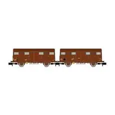 SNCF, zweiteilige Gs-Kombis, braun, eine mit rotenhinteren Lichtern, Ep. IV SNCF, zweiteilige Gs-Kombis, braun, eine mit rotenhinteren Lichtern, Ep. IV