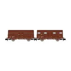 RENFE, zweiteilige Gs-Kombis, braun, eine mit roten hinteren Lichtern, Ep. IV RENFE, zweiteilige Gs-Kombis, braun, eine mit roten hinteren Lichtern, Ep. IV