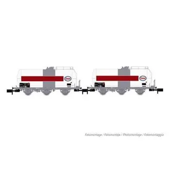 SNCF, 2-tlg. Set 3-achs. Kesselwagen Uh