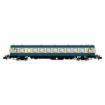 DB, vierachsiger Dieseltriebwagen BR 627.0, blau/beige, Ep. IV