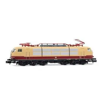 DB, Elektrolokomotive Baureihe 103, lange Karosserie, schwarzes Fahrgestell, Ep. IV, DCC-Sound