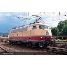 DB, Elektrolokomotive E 03 001, Beige/Rot, silbernes Dach, Einholmstromabnehmer