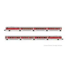 RENFE, 8er-Basisset Talgo III RD Barcelona Talgo,silberne Dachlackierung, Ep. III-IV