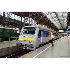 MRB, 3-tlg. Set Nahverkehrswagen, Silber/Blau, bestehend aus 1 x Bybdzf und 2 x Bom