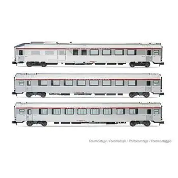 SNCF, 3-tlg. Set TEE Reisezugwagen Cisalpin, Mailand - Paris