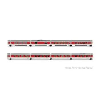 RENFE, 8er-Basiskomplett. Talgo III RD Barcelona Talgo, silberne Dachlackierung, Ep. III-IV