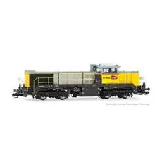 SNCF Réseau, Diesellokomotive Vossloh DE 18, gelb-grau, Ep. VI, DCC-Sound