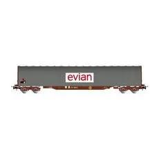 SNCF, vierachsiger Planenwagen Rils Typ, EVIAN, grau, Ep. IV-V