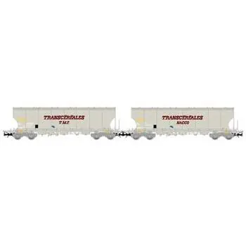 SNCF, 2-tlg. 4-achs. Schwenkdachwagen