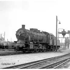 SNCF, Dampflokomotive Baureihe 040D, dreidomiger Kessel, Schwarz