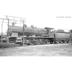 SNCF, Dampflokomotive 140 C 362, mit Tender 18 C 550, Schwarz/Grün