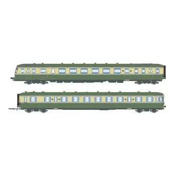SNCF, 2-tlg. Dieseltriebwagen RGP II X 2717 mit Beiwagen XR 7710