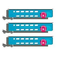 SNCF, TGV Duplex Ouigo, 3-tlg. Ergäzungsset