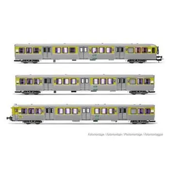 SNCF, 3-tlg. Set RIO 78 TER (ex NPDC) Reisezugwagen
