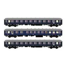 3er Set Personenwagen DB, Ep.IIIb, F15/16 Sachsenross, AC