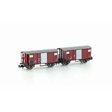 2er Set gedeckte Güterwagen K2 SBB, Ep.III