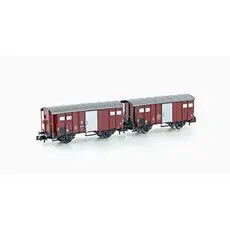 2er Set gedeckte Güterwagen K3 SBB, Ep.III