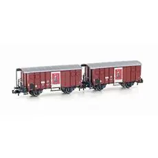 2er Set gedeckte Güterwagen K3 SBB/Zirkus Knie, Ep.III